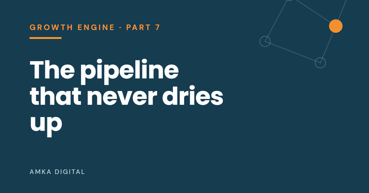 Article cover: The pipeline that never dries up.
