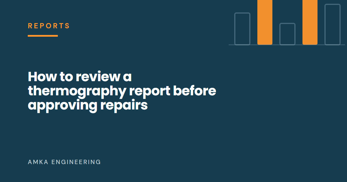 Article cover: How to review an electrical thermography report before approving repairs