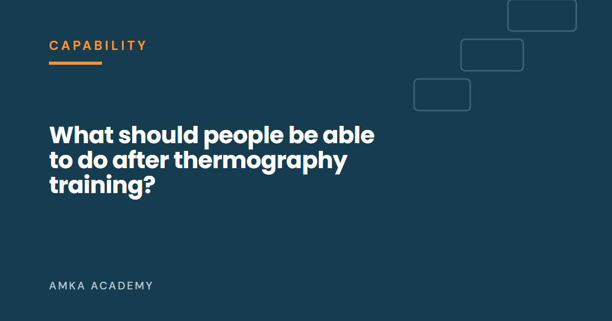 Article cover: Thermography training for maintenance teams: what should people be able to do afterwards?
