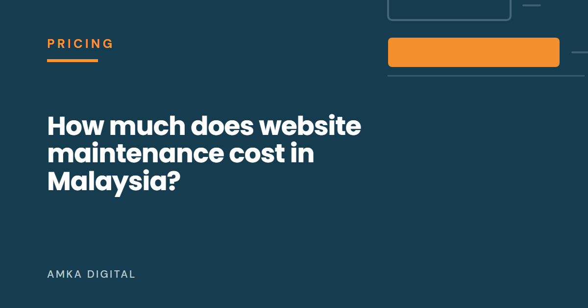 Article cover: How much does website maintenance cost in Malaysia?