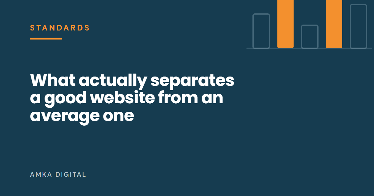 Article cover: What actually separates a good website from an average one